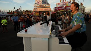 WATCH NOW The Strolling Piano with Matt Soverns at the Porter County Fair [upl. by Garihc887]