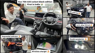 Black Interior In Xuv700 ax5 Select ✅xuv700 modified✅xuv700 accessories✅xuv700 mx modified to ax [upl. by Miarhpe]