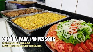 JANTAR DE CASAMENTO PARA 140 PESSOAS  RECEITAS DA ROSA [upl. by Xila995]