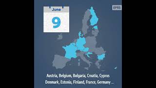 EU elections Mark your calendar useyourvote euelections2024 [upl. by Derrek914]