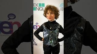 Max Alexander 8yo Sews a Custom Vest for a PreOscar Award Show [upl. by Ingaberg]