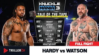 The Bigger They Are The Harder They Fall BKFC Hardy vs Watson [upl. by Fast509]