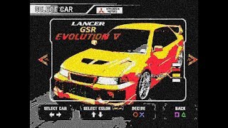 Wangan Midnight PS2 yellow evo meme car in AC Scenario mode [upl. by Staal]