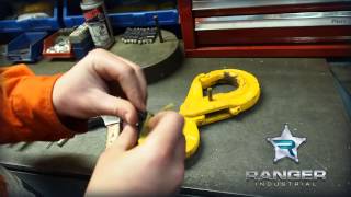 How to change a safety latch in a lifting hook [upl. by Riada]