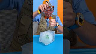 Dinosaur Toy ICE BLOCK RESCUE blippi shorts [upl. by Beverley]