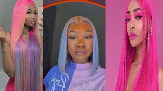 🦄🤍Slayed Colored Lace Front wigs compilation 🦄🤍Supremebeauty [upl. by Gay]