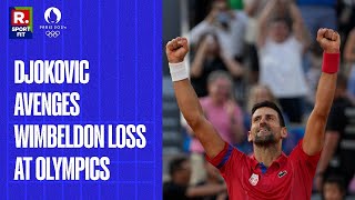 Paris Olympics 2024 Novak Djokovic Beats Carlos Alcaraz to Win Tennis Olympic Gold Medal [upl. by Aerdnac]