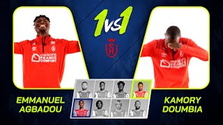 Stade de Reims 🎲 1vs1  Laffrontement entre Emmanuel AGBADOU et Kamory DOUMBIA [upl. by Friederike]