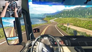 Man TGX Euro 6  Euro Truck Simulator 2  Logitech g29 gameplay [upl. by Anaillil611]