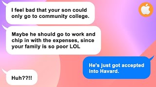 Apple SIL ridicules my son for going to community college while her son’s accepted into elite uni [upl. by Madai]