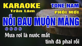 Karaoke Nỗi Đau Muộn Màng Tone Nam  Abm  Trần Lâm [upl. by Karola]