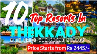 Top 10 Resorts In Thekkady  Resorts In Thekkady  Places to visit in Thekkady Resorts  kerala [upl. by Marthe]