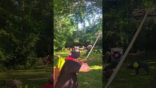 5 Balloons 45 Seconds 54 Sunset Hill Longbow Howard Hill Style [upl. by Gnidleif]