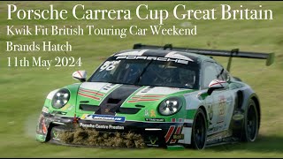 Porsche Carrera Cup Great Britain 34 Laps  Brands Hatch 11th May 2024 [upl. by Gnehc618]