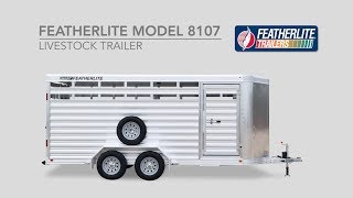 The Awesome New Featherlite Model 8107 Bumper Pull Livestock Trailer [upl. by Argent]