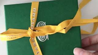 Goyard Unboxing  Shorten Strap on Goyard Plumet Pocket Wallet [upl. by Gayle]