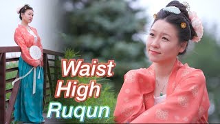 How to Wear Hanfu  Qiyao Ruqun 齊腰襦裙 from the Tang Dynasty [upl. by Madelon]