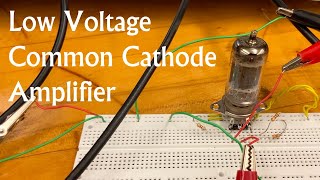 Lowvoltage Common Cathode Amplifier on the Breadboard 12AU7 Tube Guitar Amplification amp Effects [upl. by Emilie]