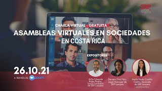 WEBINAR ASAMBLEAS VIRTUALES EN SOCIEDADES EN COSTA RICA [upl. by Yance151]