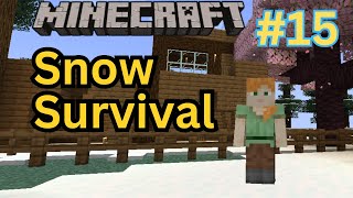 Minecraft survival world gameplay  Minecraft winter survival  Minecraft 121 [upl. by Kopaz]