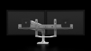 Ergotron LX Desk Dual Direct Arm Full Motion Redoubled [upl. by Aroz]