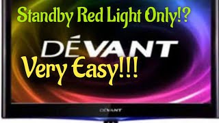 How to Troubleshoot Standby Red Light only in Devant Led Tv [upl. by Surtemed]