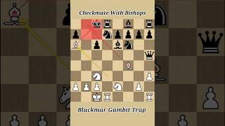 Blackmar Gambit  Checkmate With Bishops chess shorts [upl. by Bozovich247]