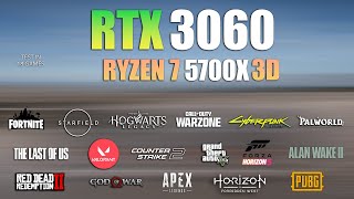 RTX 3060  Ryzen 7 5700X3D  Test in 18 Games  RTX 3060 Gaming [upl. by Clara88]