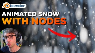 Make It Snow With Procedural Nodes in Blender  Tutorial [upl. by Mae]