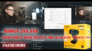 Webcam M  tech wb 500 wajib di beli   setting di obs  webcam kerehore [upl. by Caldera]