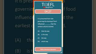 TOEFL Grammar Practice 287  Structure Questions Adjective Clause [upl. by Gytle649]