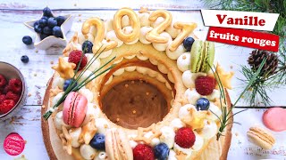 ⏳ GÂTEAU DE NOUVEL AN 2021 vanille amp fruits rouges ⏳ [upl. by Amhser]