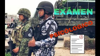 Cómo ingresar al ejercito mexicano y ala guardia nacional 2021  😉👍  examen psicológico [upl. by Adorne]