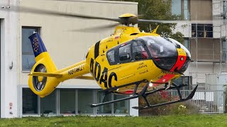 ADAC Luftrettung  Start Christoph 18  Airbus H135  DHXCC  Main Klinikum Ochsenfurt [upl. by Zoes]