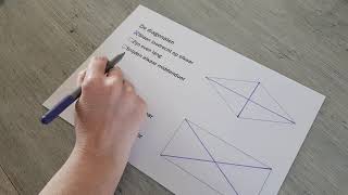 Meetkunde  eigenschappen van diagonalen [upl. by Naejamron]