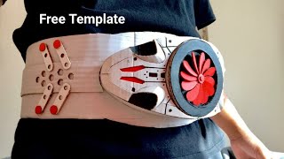 Shin Kamen Rider Henshin DX Typhoon Belt Cardboard DIY  Kamen rider ichigo Review [upl. by Manuel]