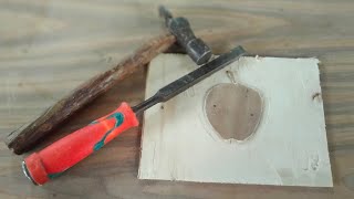 how to make an apple 🍎🍏🍎🍏 from woodlakdi se apple kaise banaye ll sk woodworks [upl. by Thorsten440]