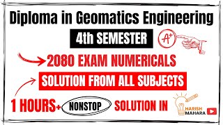 4th Semester All Subjects Numerical Solution of 2080 Exam  All in One for Final Hour Preparation [upl. by Donall]