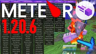 DOWNLOAD Meteor Hacked Client  FREE  Minecraft Java 1206 [upl. by Ocicnarf]