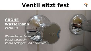 verkalktes Grohe Wasser Ventil tauschen [upl. by Enajiram838]