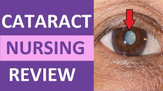 Cataracts Nursing NCLEX Eye Disorders Review  Cataracts Surgery Symptoms Medications [upl. by Aicnom]