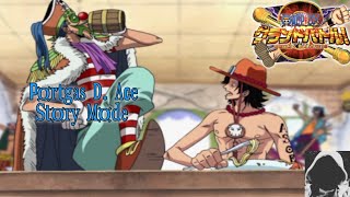 Portgas D Ace  Story Mode  One Piece Grand Battle 3 12 PS2 [upl. by Ylhsa]