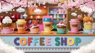 🌟50 stickers ASMR Coffee☕️shop creation magic ✨️using miniature 3D stickers [upl. by Eitak]