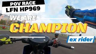 POV GoPro Juni AS Juara 125cc Ex Rider Final LFN HP969 Road Race Championship 2024 Surabaya [upl. by Glennis]