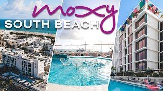 NEWEST Hotel on Miamis South Beach But is it worth the price The Moxy Miami South Beach Review [upl. by Aloibaf]