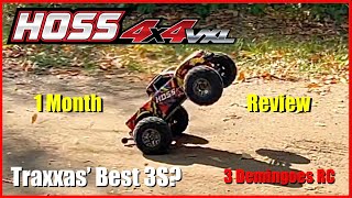 Traxxas Hoss 4X4 VXL Review  1 Month Later [upl. by Groscr875]