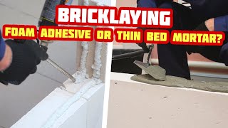 Building walls Adhesive for laying brick and blocks VASmann or standard cement mortar [upl. by Sosthena287]