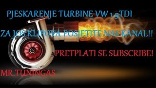 CISCENJE I PJESKARENJE TURBINE VW 19 TDI AS COMPANY [upl. by Angelica]