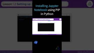 Install Jupyter Notebook using PIP in Python [upl. by Laroc]