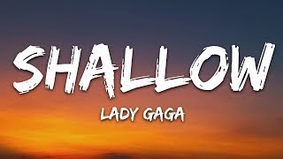 Lady Gaga Bradley Cooper  Shallow Lyrics A Star Is Born Soundtrack [upl. by Noryt903]